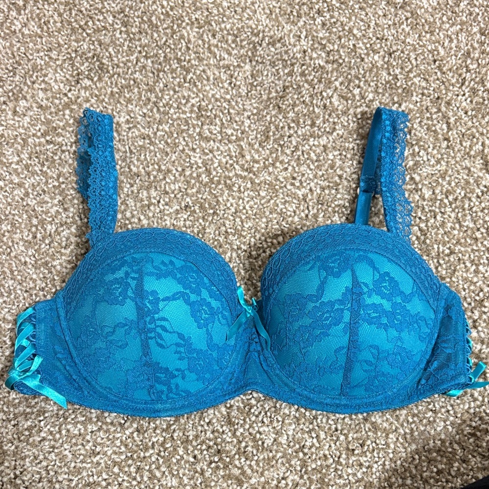 Adore Me Lace Bra in Vibrant Blue